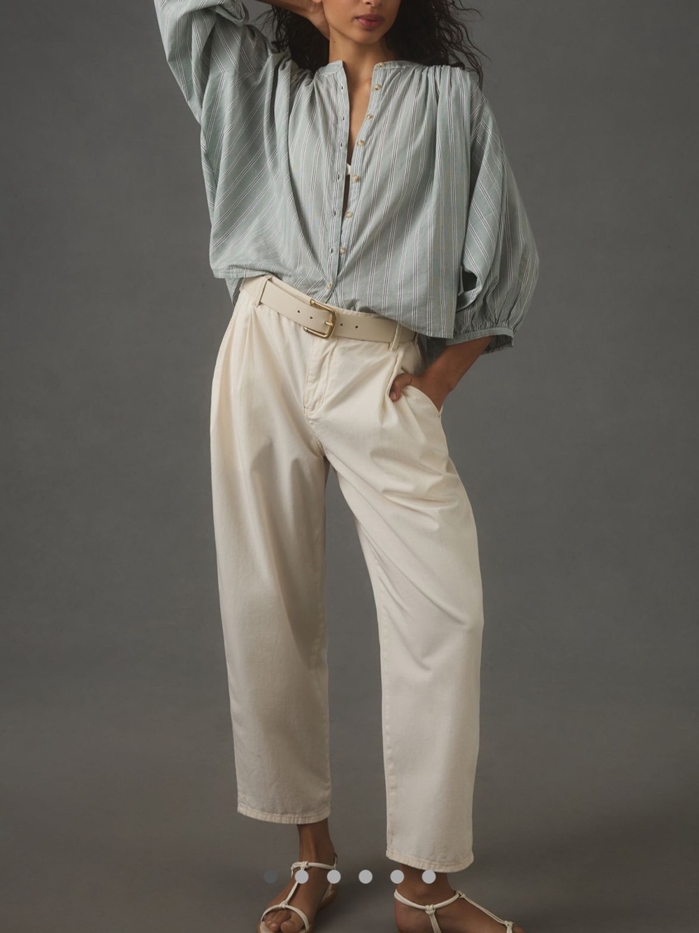 Anthropologie pilcro Sage Striped Sidney batwing Blouse